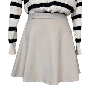 Club Monaco stretch cotton woven lined  circle skirt
